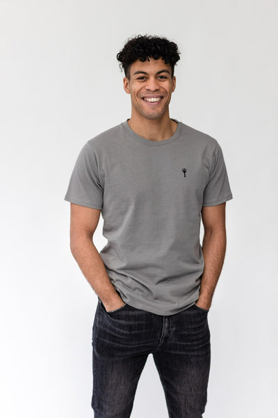 T-Shirt basic steeple gray